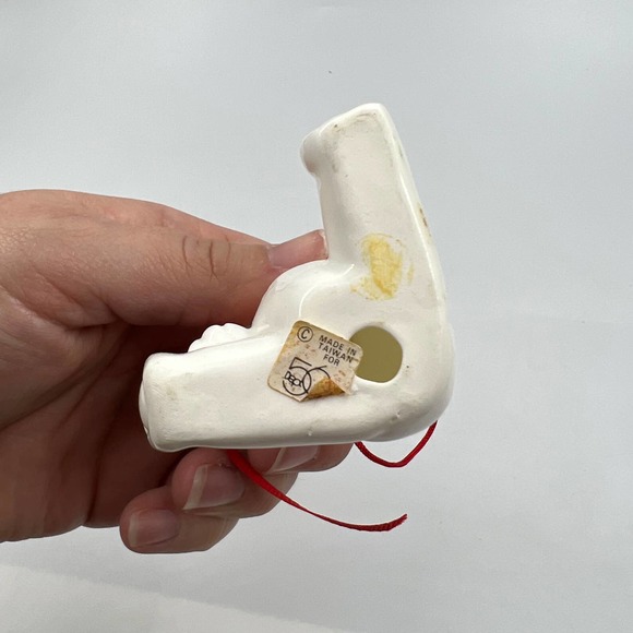 Department 56 Vintage Teddy Bear Ornaments Christmas Solid White Fine China 2 - Picture 5 of 8